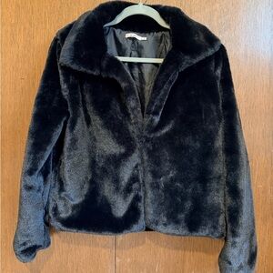 Francesca's Collections Midnight Teddy Jacket